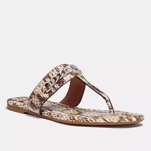 NWOT Coach Jaclyn Python Sandal Size 10